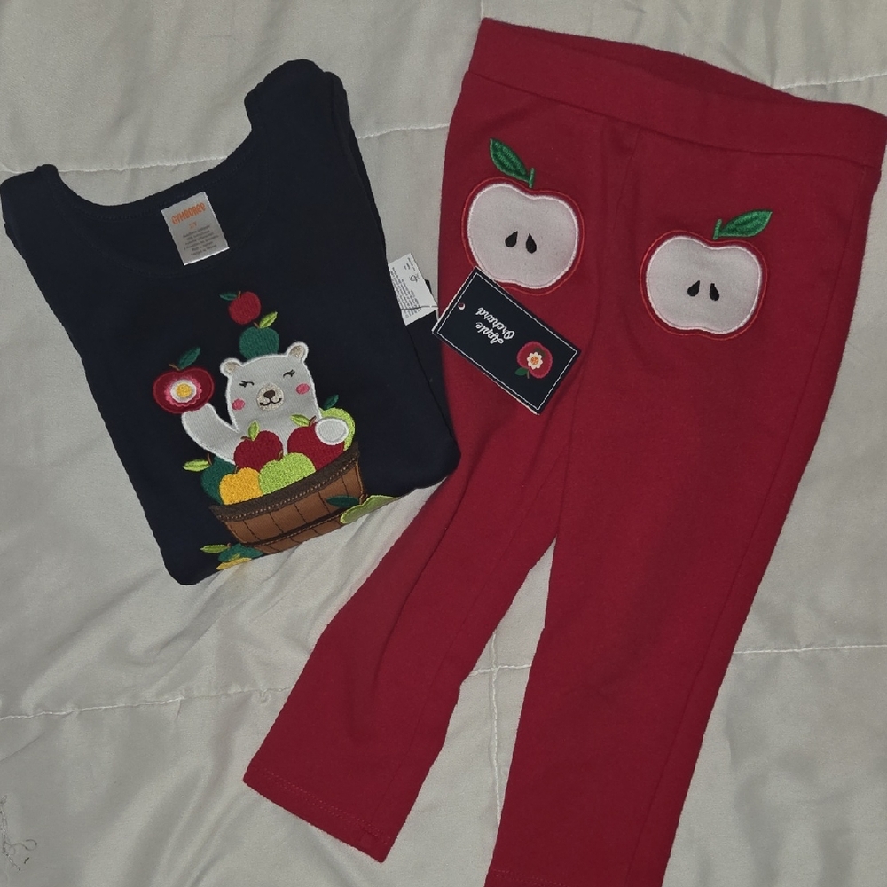 Gymboree Fun Apple 2pc Set